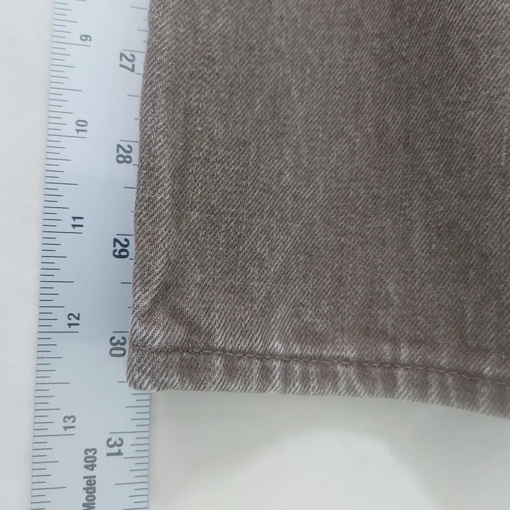 Gap 1969 Mens Straight Selvedge Denim Jeans Brown‎ 34x30 Button Fly